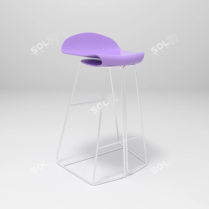 Modern Bar Chairs 3D model image 2