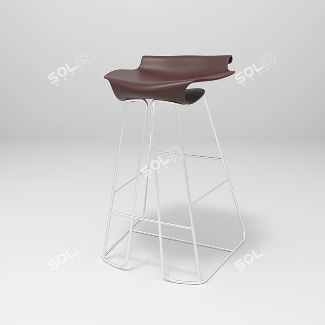 Modern Bar Chairs 3D model image 3