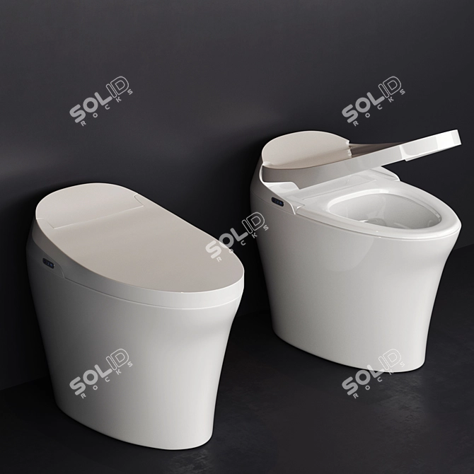 Advanced Smart Toilet - Lena 3D model image 1