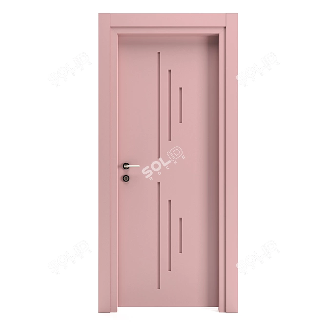 Sleek Modern Door 3D model image 1