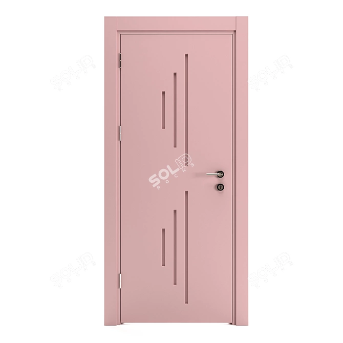 Sleek Modern Door 3D model image 2