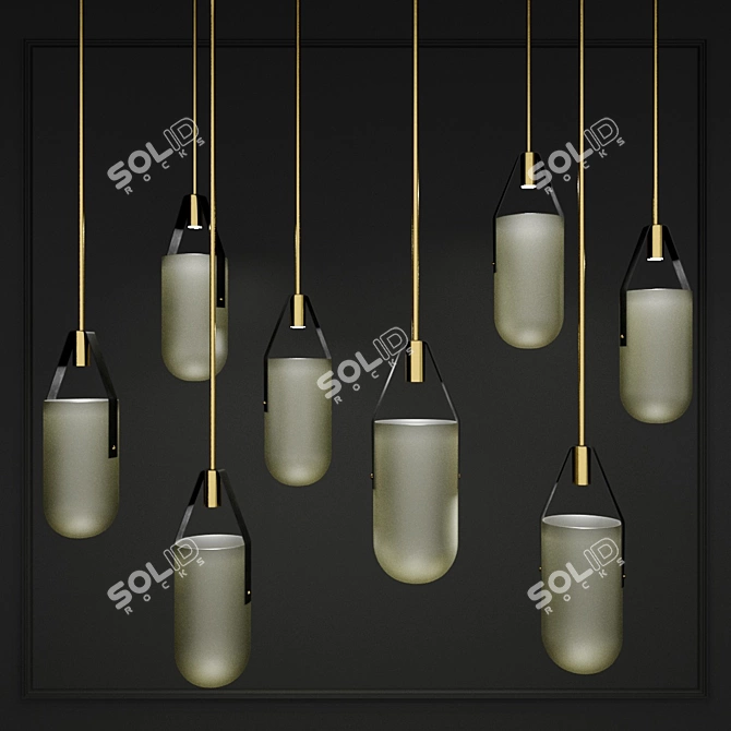 Elegant Pendant Lights: Illuminate with Style 3D model image 1