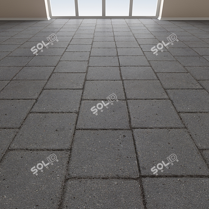 Seamless Pavement Slabs  High Detail 3D model image 1