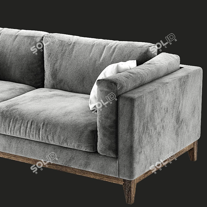 Modern 3D Sofa Design 3D model image 2