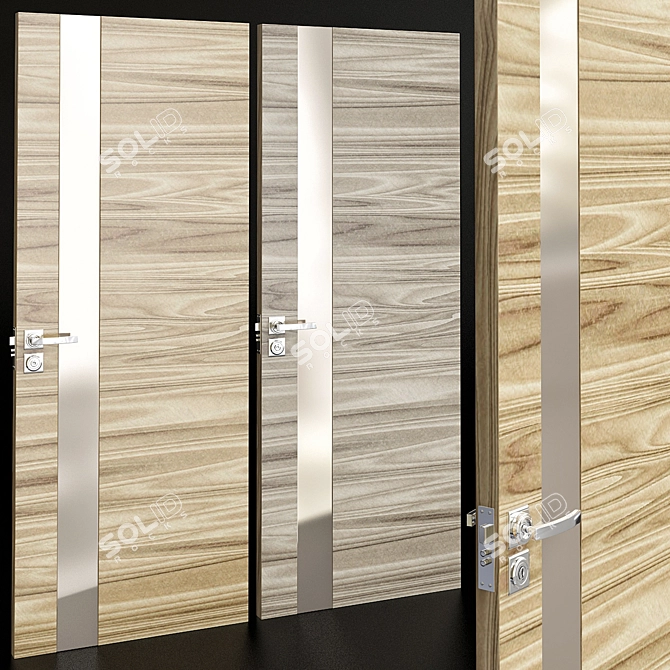 Contemporary PI Illusion: Modern Door Collection 3D model image 1