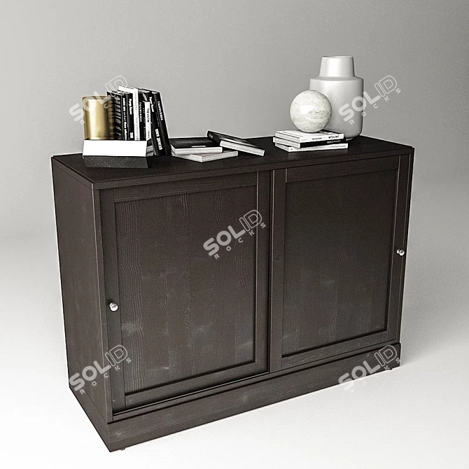 HAVSTA Cabinet with Base - Stylish Storage Solution 3D model image 1