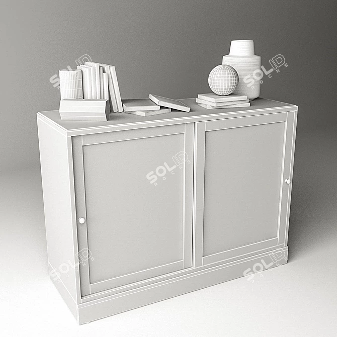 HAVSTA Cabinet with Base - Stylish Storage Solution 3D model image 3