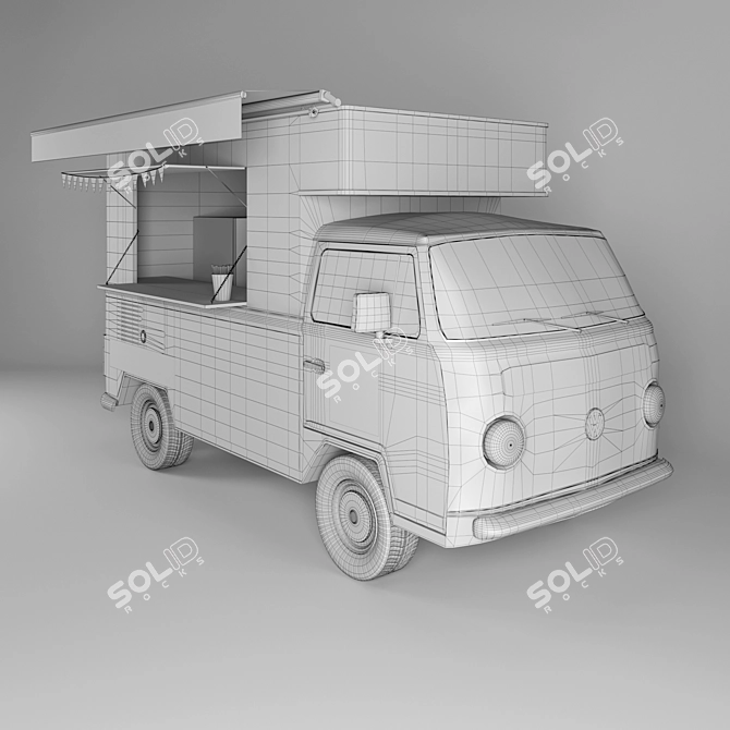 Milkshake Mania: Food on Wheels. 3D model image 3