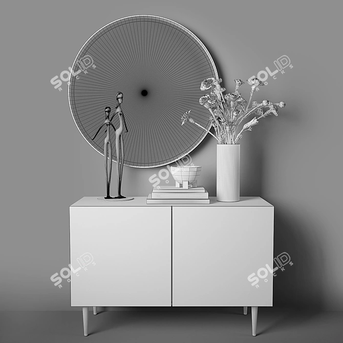 Peony Play Commode - Scandinavian Set 3D model image 3