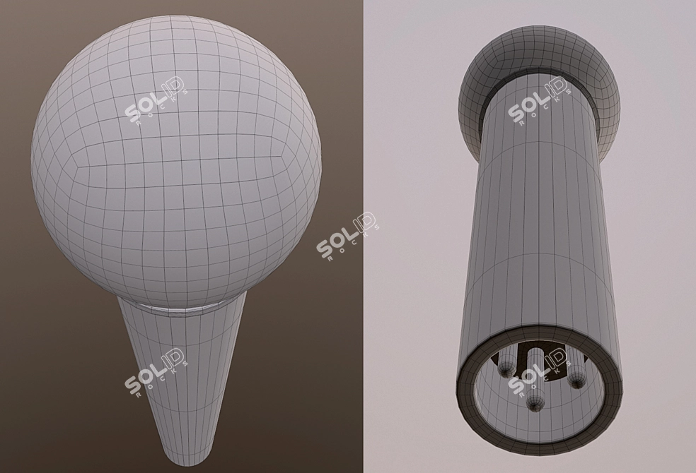 Professional StandUP Microphone - Compact, High-Quality 3D model image 3