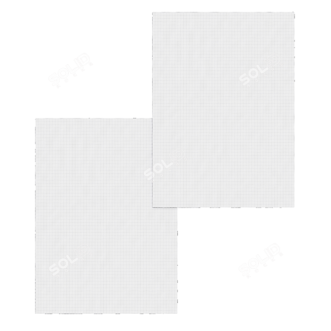 Elegant Art Moderne Rug 3D model image 2