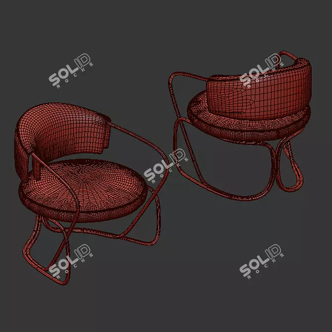 Dreamy Circular Seat 3D model image 3