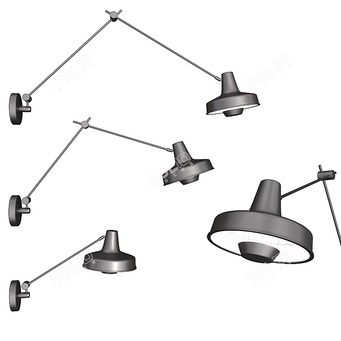Arigato Wall Lights - Stylish and Modern 3D model image 1