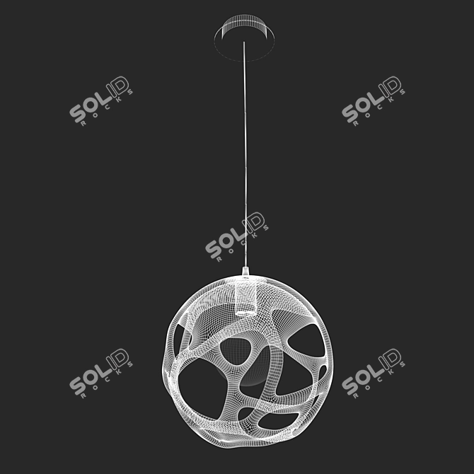 Organic Mantra Pendant Light 3D model image 3