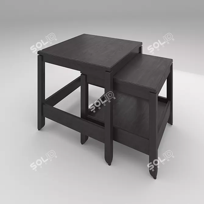 Stylish Havsta Ikea Set 3D model image 1