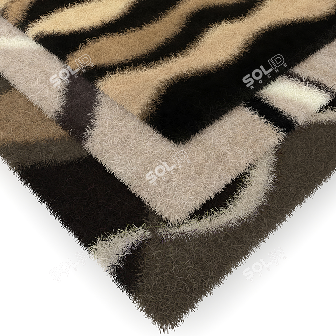 Luxury Collection: Set of 3 Carpets 3D model image 2