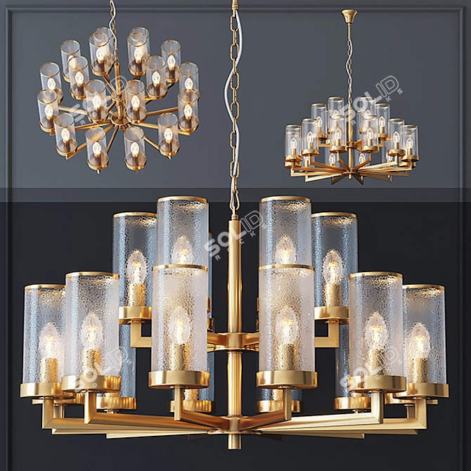 Kelly Wearstler Liaison Chandelier 3D model image 1