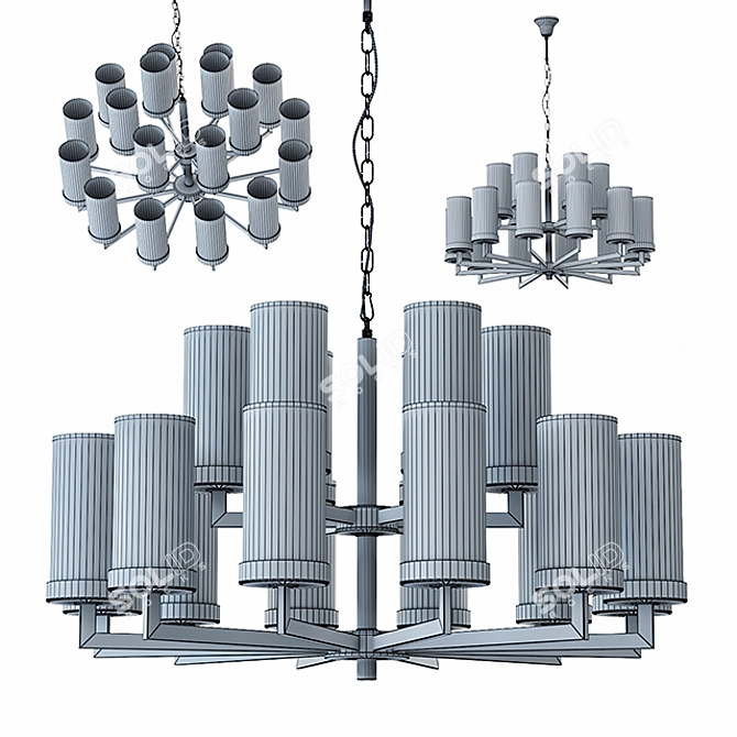 Kelly Wearstler Liaison Chandelier 3D model image 3