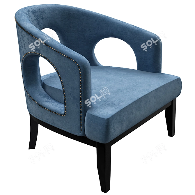 Mid-Century Elegance: Eichholtz Adam Chair 3D model image 1