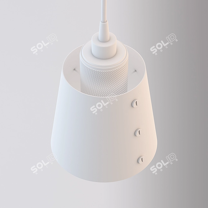 Title: Drunmore Single Sconce: Industrial Elegance 3D model image 3