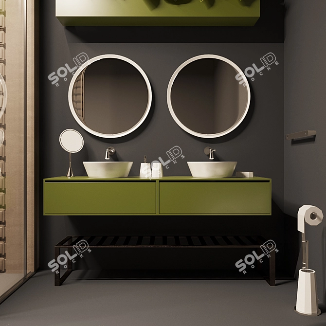 CONO Collection by Gessi - Premium Bathroom Set 3D model image 3