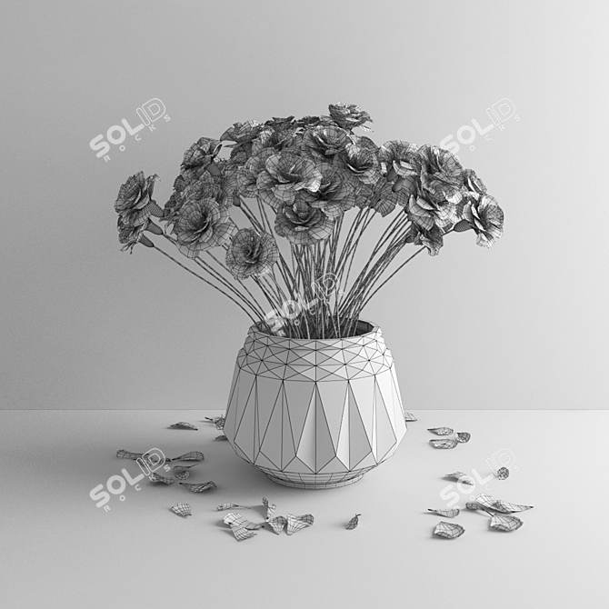 Blooming Beauty: Flower107 3D model image 2