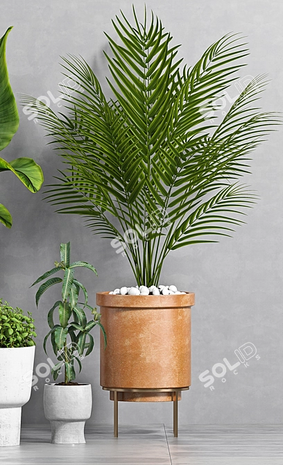 Botanical Bliss: Decorative Planter Set 3D model image 3