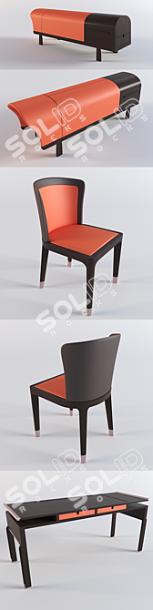 Modern Italian Furniture Set: Dimensione Chi Wing Lo 01 3D model image 2