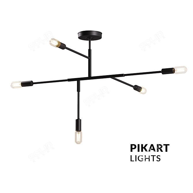 Elegant Prostir Lamp 3D model image 1