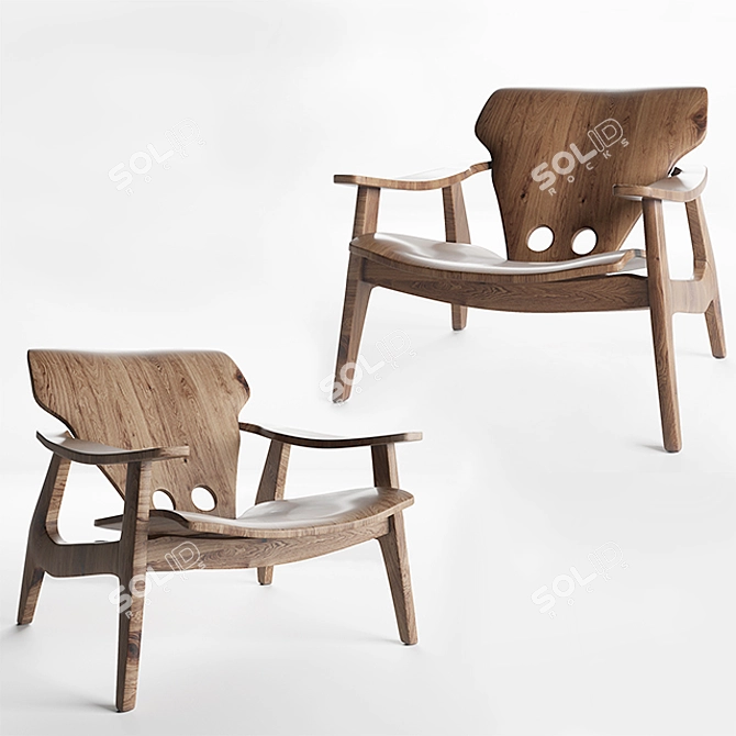 Diz Chair by Sergio Rodrigues 3D model image 1