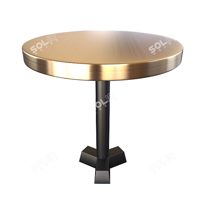 Elegant Brass Table: Gervasoni 3D model image 1