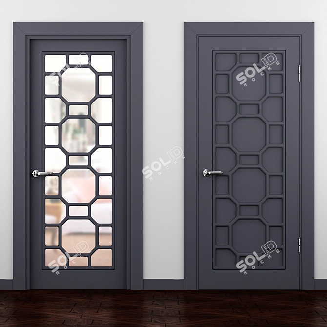 Turin Onyx Classic Collection - Elegant and Timeless Doors 3D model image 2