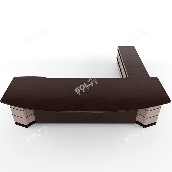 Executive Workspace: DS Boss Table 3D model image 2