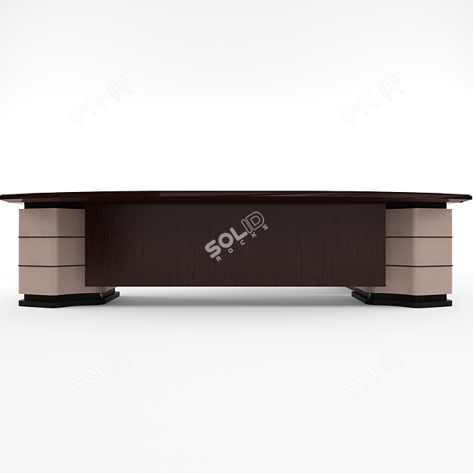 Executive Workspace: DS Boss Table 3D model image 3