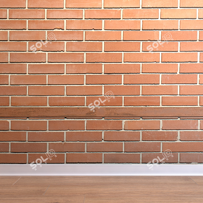 Seamless Brick Masonry for Interiors & Exteriors 3D model image 1