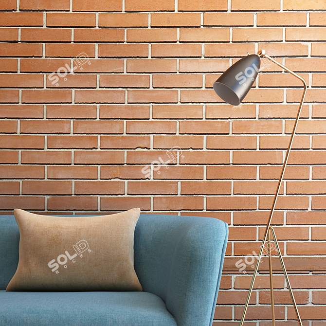 Seamless Brick Masonry for Interiors & Exteriors 3D model image 2