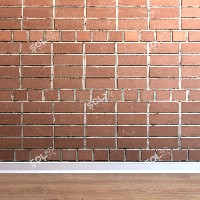 Seamless Brickwork for Interiors & Exteriors 3D model image 1