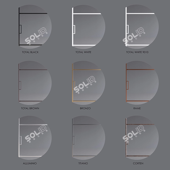 FOA Factory 1950: Modern Doors Collection 3D model image 2