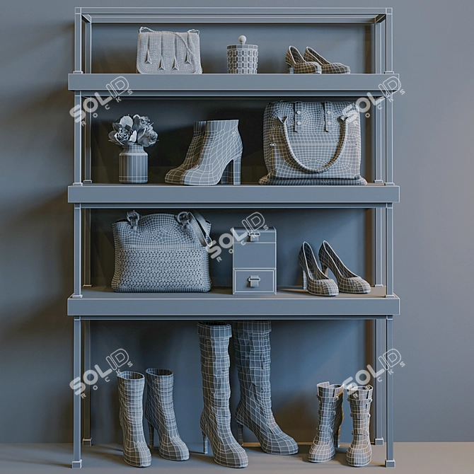 Fashionable Bags & Shoes: Unleash Your Style 3D model image 3