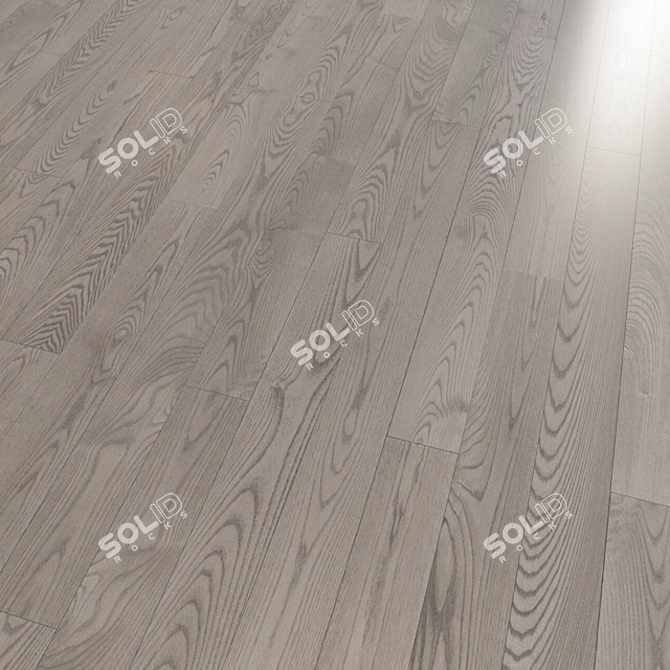 Coswick Ash Silver: Select & Better Ash Hardwood Flooring 3D model image 2