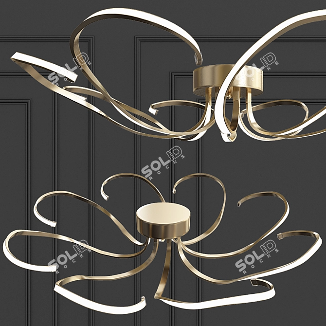 Wisteria Gold Chandelier | Evrosvet 90096-8 3D model image 1