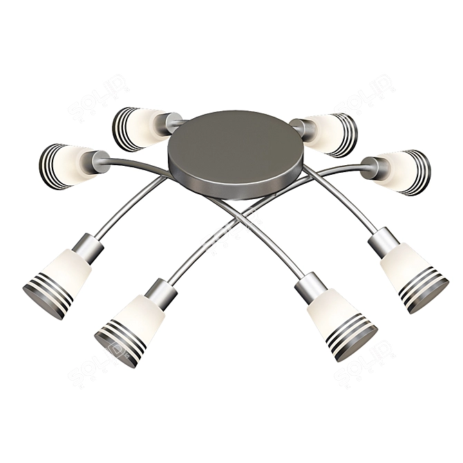 Jenna Gold Chandelier: Evrosvet 90096-8 3D model image 2