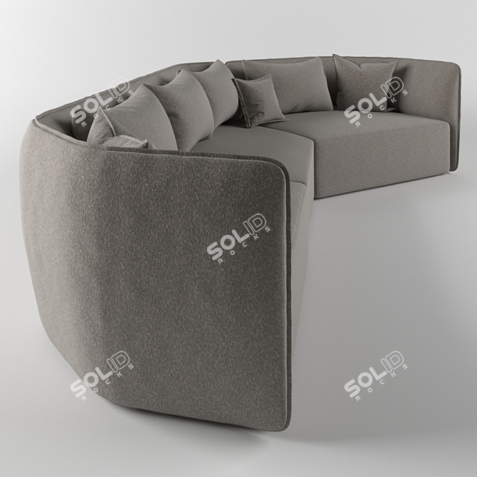 Chamfer Modular Sofa by Moroso 3D model image 3