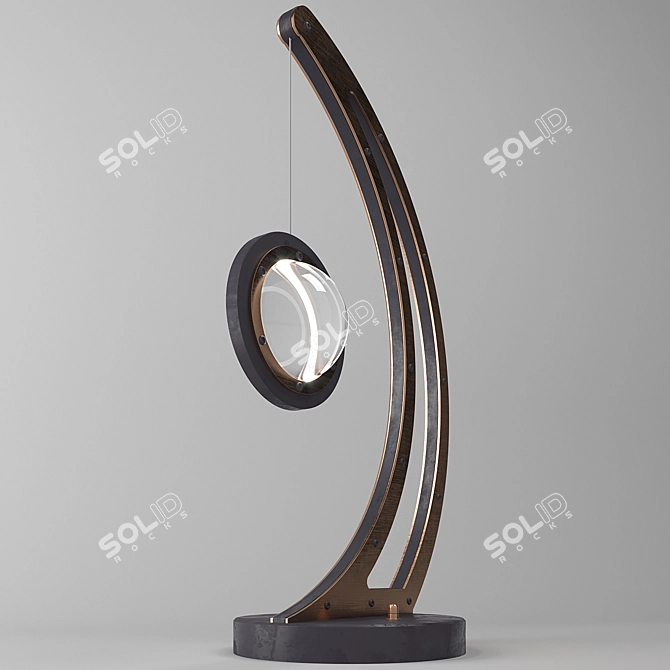 Sunset Renaissance Table Lamp 3D model image 2