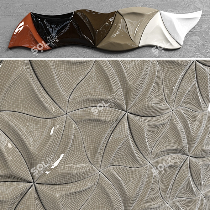 Torosa: Versatile Handmade Ceramic Tiles 3D model image 2