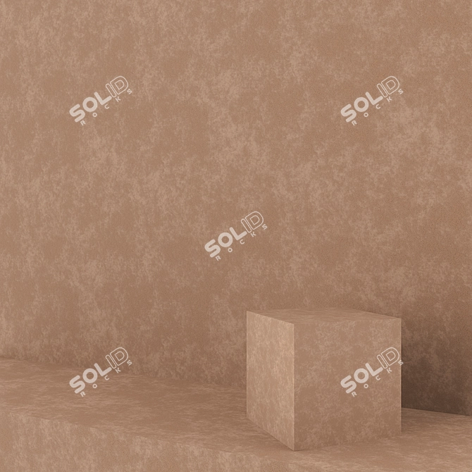 Elegant Briz Decorative Plaster 3D model image 1