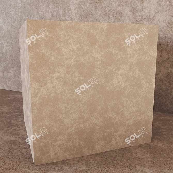 Elegant Briz Decorative Plaster 3D model image 2