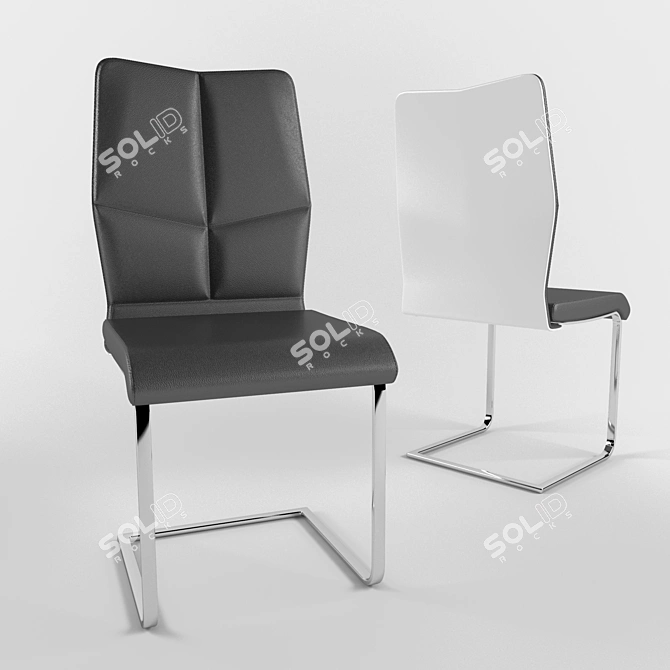 Modern Black Chair Signal H-422 3D model image 1