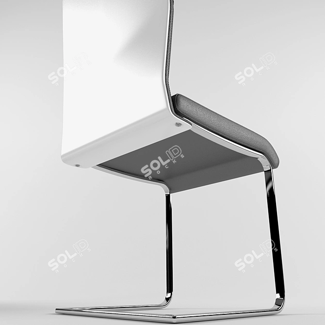 Modern Black Chair Signal H-422 3D model image 2