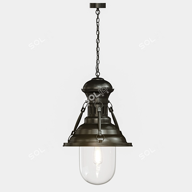 OML-91606-01: Phenomenal 400mm Diameter Pendant Light 3D model image 1